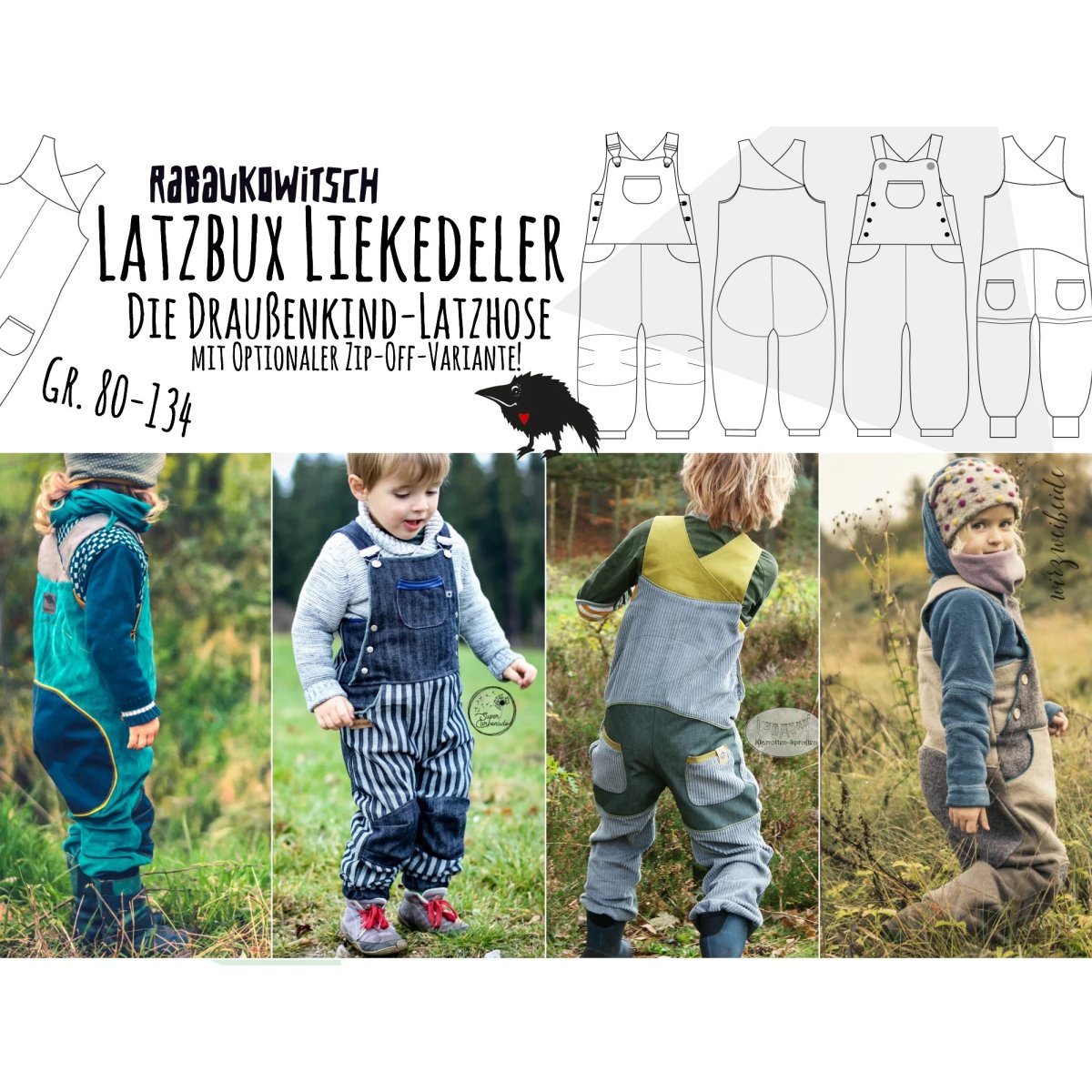 E Book Rabaukowitsch Kinder Latzbux Liekedeler Stoffe Hemmers