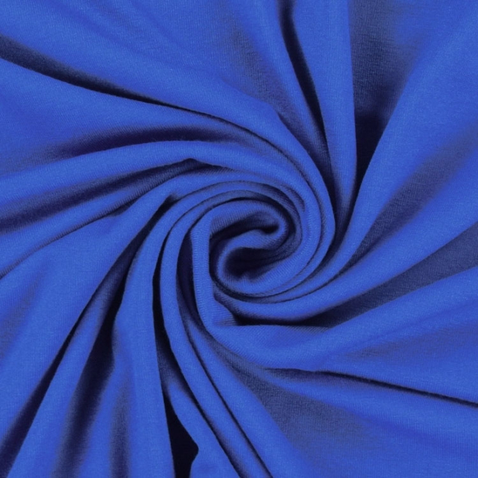 Tissu Jersey Viscose Bleu Royal Tissus Hemmers