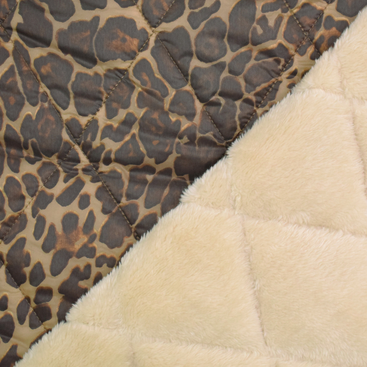 Quilt Fabric With Fur Side Leo Brown Fabrics Hemmers