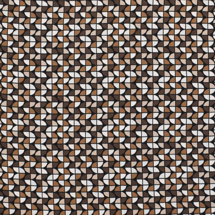 Viscose Twill Retro Brown Fabrics Hemmers