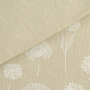 Tissu déco semi panama graines de pissenlit Dandelions naturel