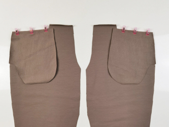 Zuschnitt / Eingrifftaschen nähen