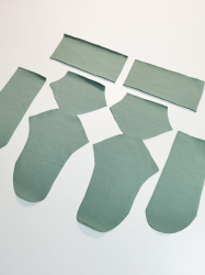 Chaussettes : préparer le patron & couper les tissus