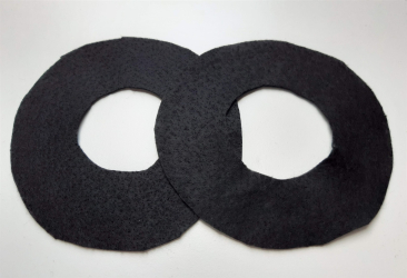 Découper les pièces du chapeau de sorcière