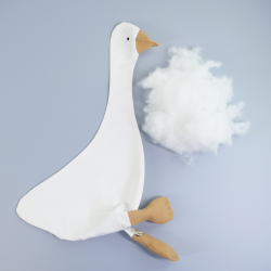 Gans mit Watte füllen