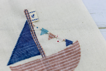 Schiffchen mit Wimpelkette nähen Teil 2
