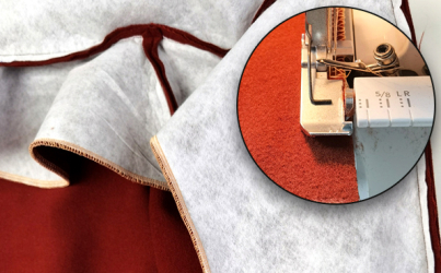 Beleg und Mantel zusammen nähen