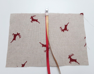 Außen - und Innenstoff zusammennähen