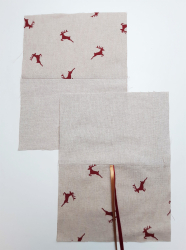 Außen - und Innenstoff zusammennähen