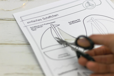 Position der Motivteile anzeichnen