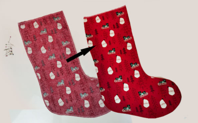 Socke zusammen nähen