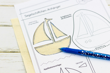Position der Motivteile anzeichnen