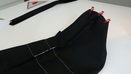 Seitennähte/Boden schließen