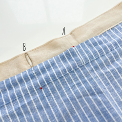 Coudre une boutonnière dans la ceinture