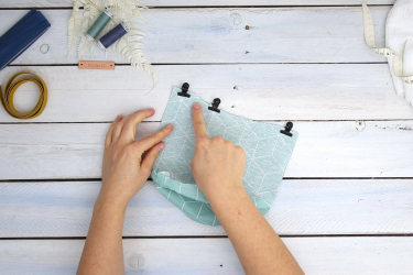 Coudre la poche pour lingettes humides