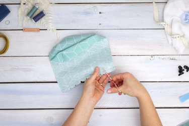 Coudre la poche pour lingettes humides