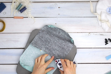 Coudre la poche pour lingettes humides