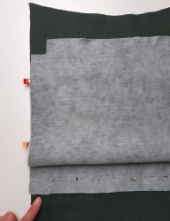 Taschenvorderteil vorbereiten