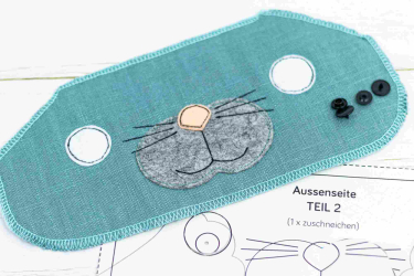 Coudre le visage du chat