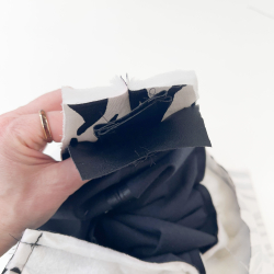 Taschenteile zusammennähen