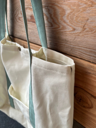 Optionnel : ajouter des boutons-pression pour fermer le sac