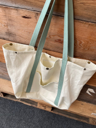 Optionnel : ajouter des boutons-pression pour fermer le sac