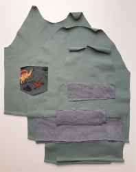 Uitknippen raglan shirt