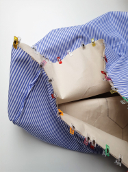 Coudre ensemble le sac intérieur et extérieur