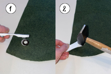 Variante Kapuze mit Ösen: Teil 2