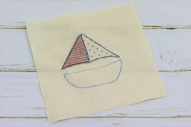 Schiffchen mit zwei Segeln nähen Teil 2