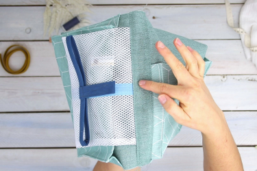 Coudre l'intérieur du sac à langer