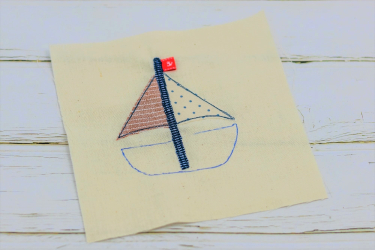 Schiffchen mit zwei Segeln nähen Teil 2