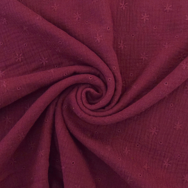 VmG-Store Musselin Double Gauze Stoff - 61 Farben Meterware