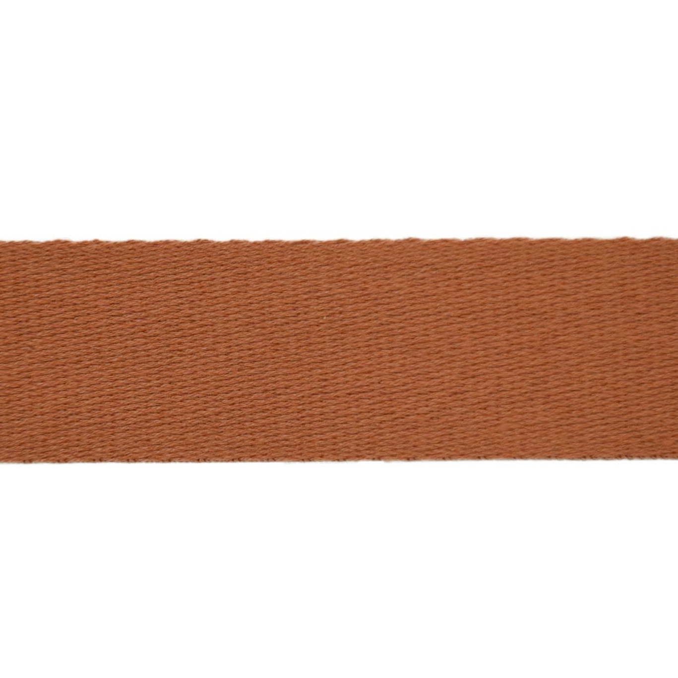 Sangle tissu sac avec mousqueton 113 cm - cognac marron nickelé