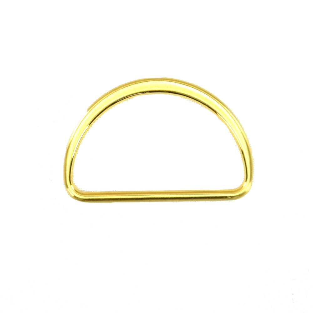D-Ring in Gold für Taschen und Rucksäcke