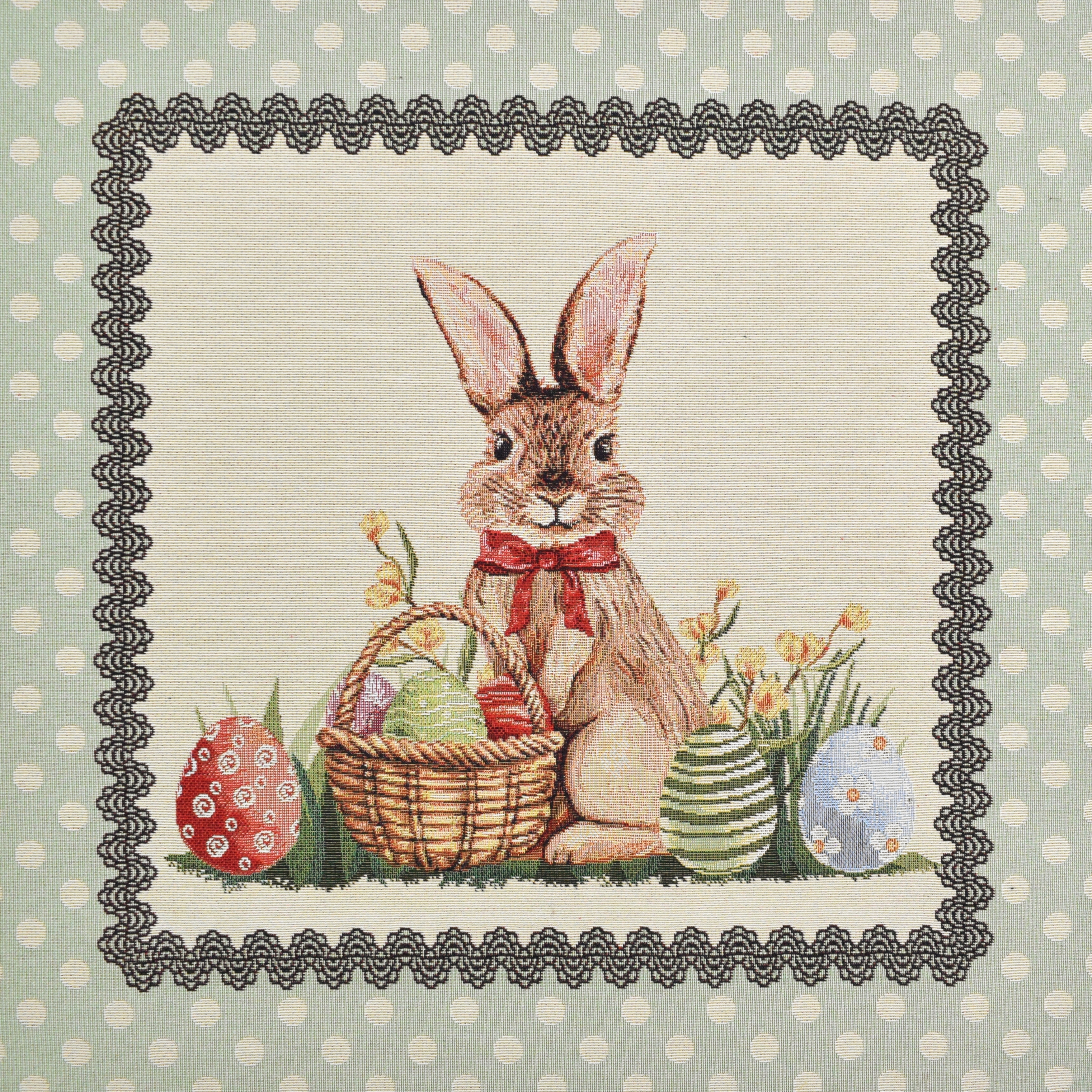 Dekostoff Gobelinstoff Osterhase Panel, 46 x 46 cm Stoffe Hemmers - Main Image