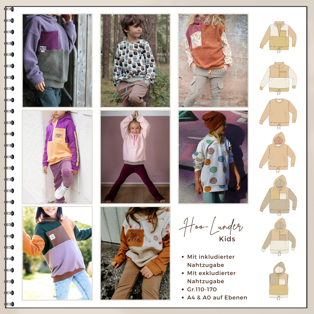 Patron couture enfant SWEAT HOONY - PDF