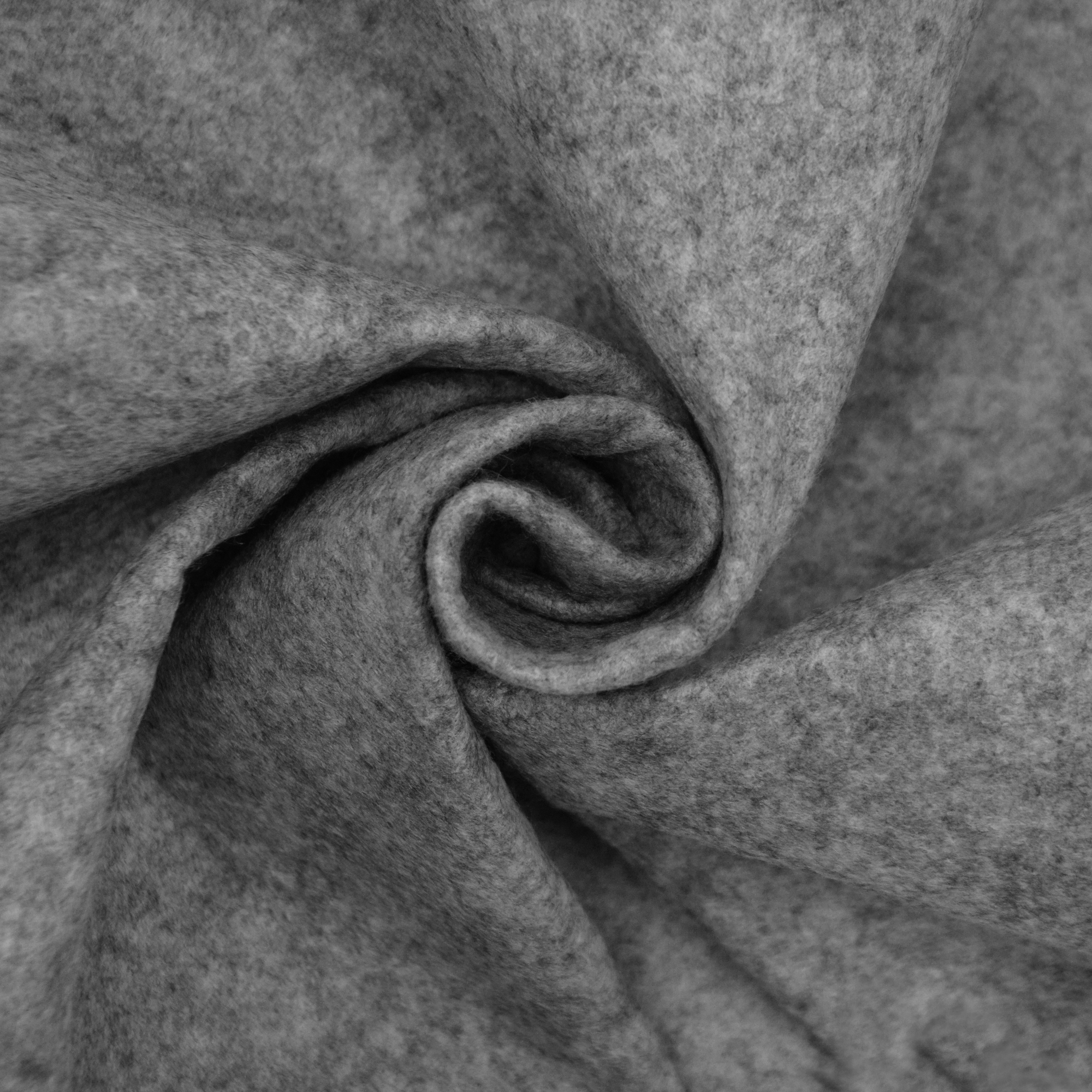 Tissu Feutrine 180 cm Gris chiné - Par 10 cm