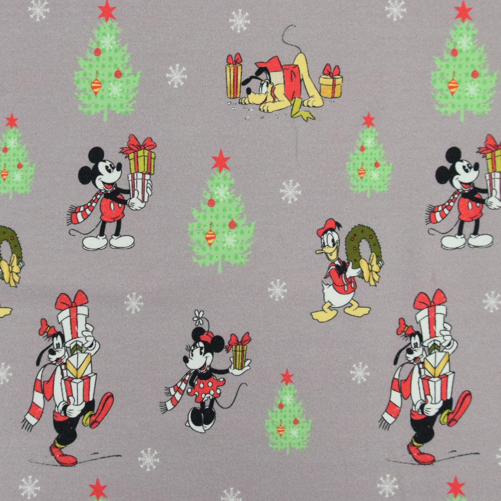 French Terry angeraut Mickey Mouse Christmas with Friends