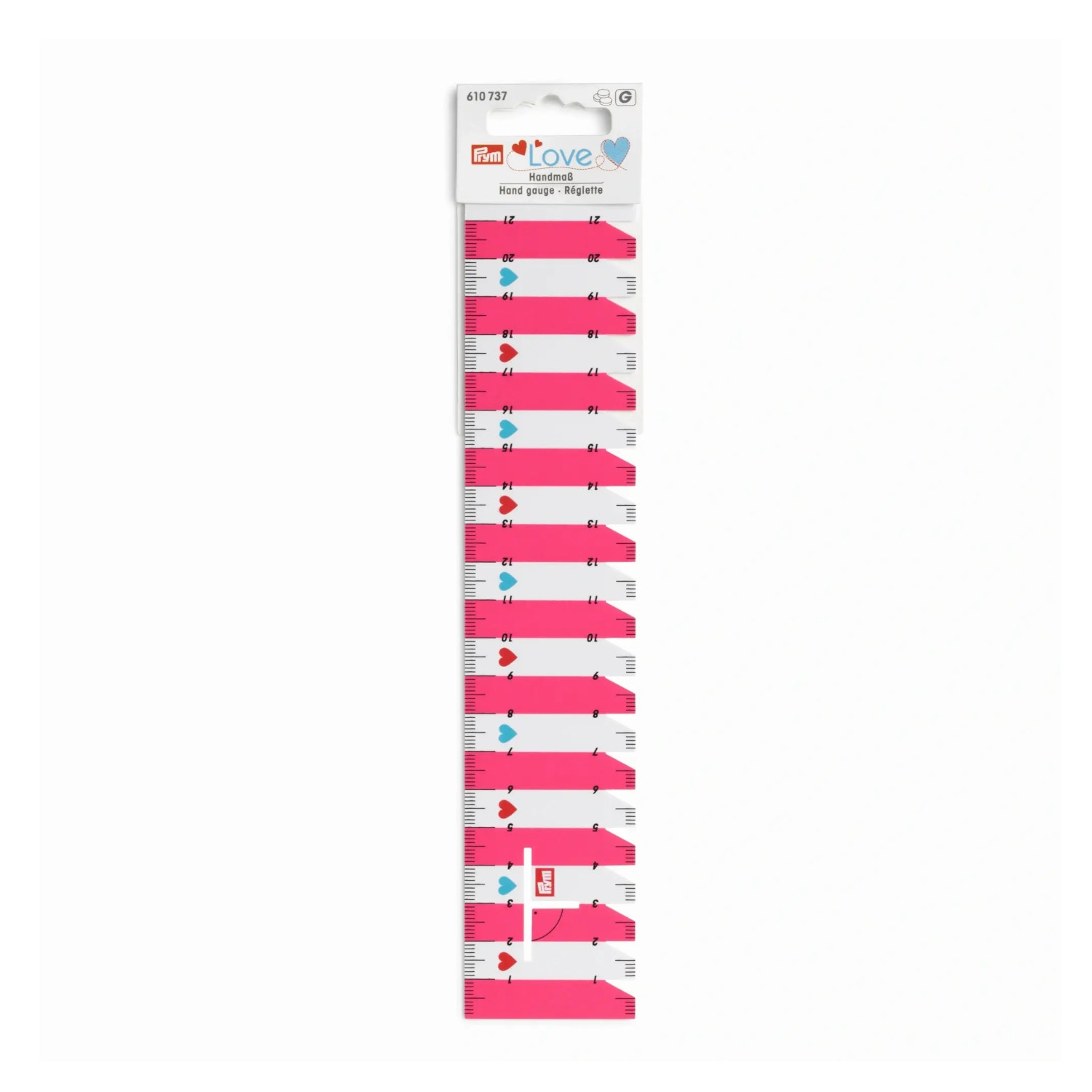 Prym Love stitch ripper, bright pink