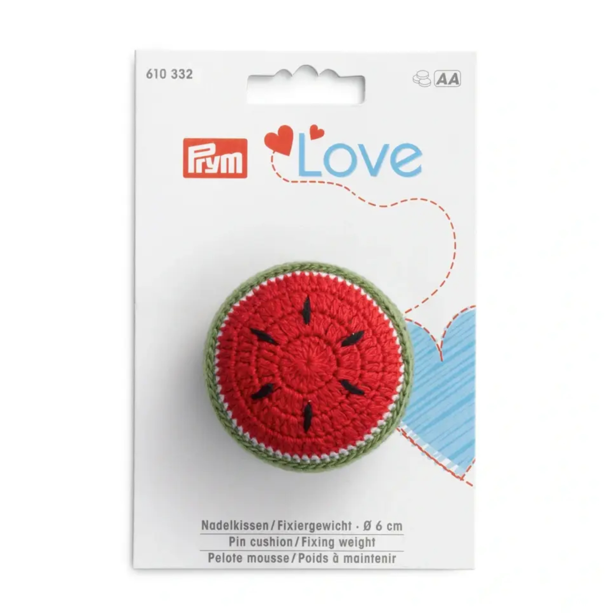 Button It Bobbin Pin Cushion green