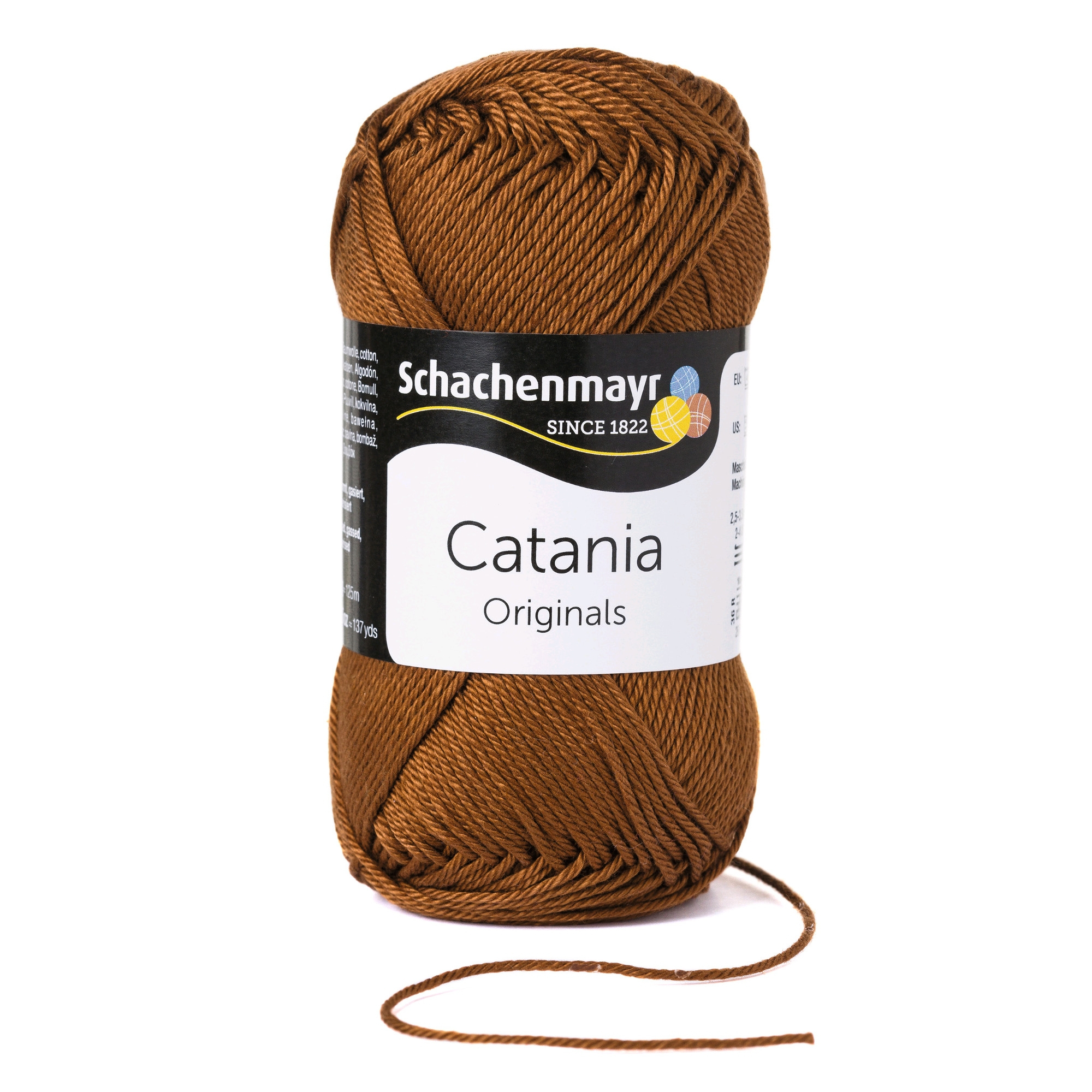 Schachenmayr Wool Catania uni 50 g marone Fabrics Hemmers