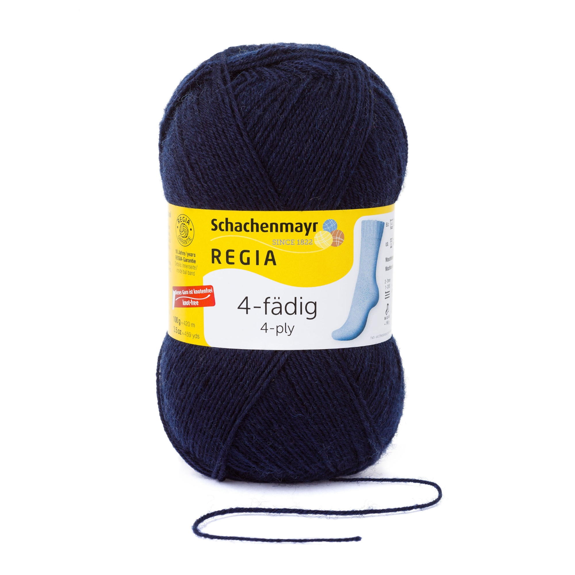 Schachenmayr Wool Regia 4-ply 100g, navy blue Hemmers