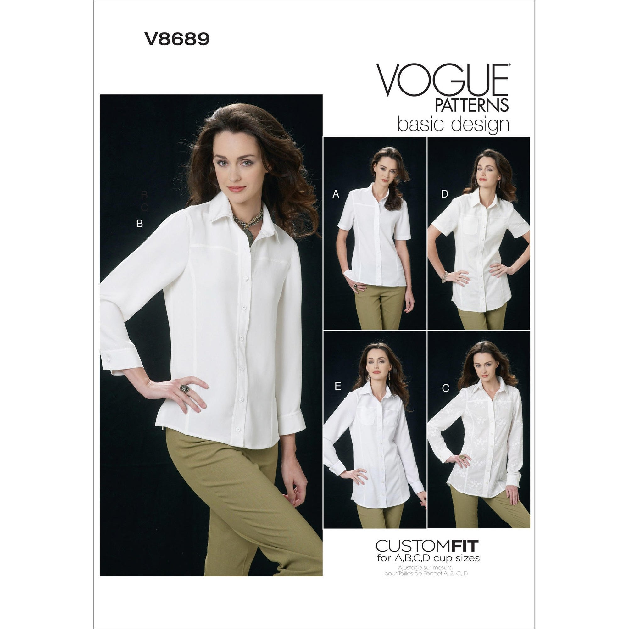 Schnittmuster Vogue 8689 Bluse