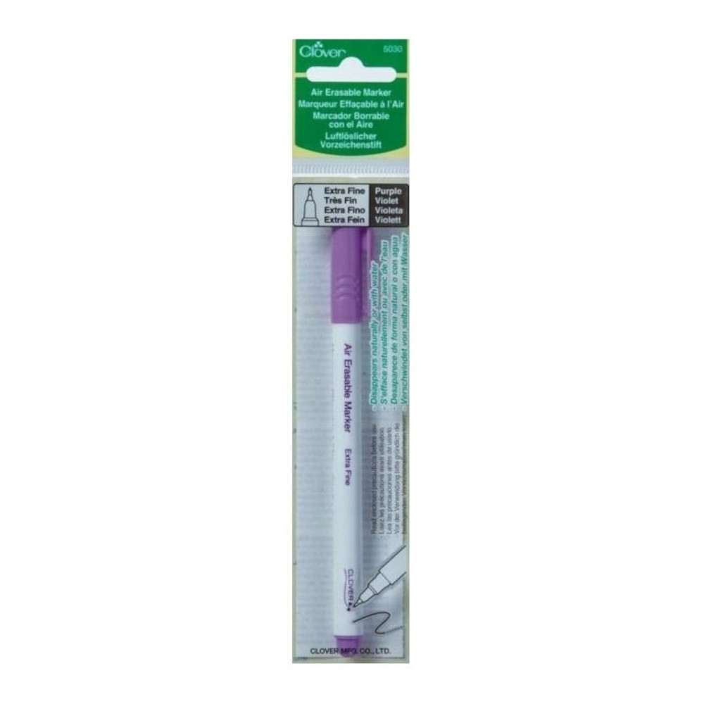 Clover Luftl slicher Sketch Pen With Eraser Violet Extra Fine