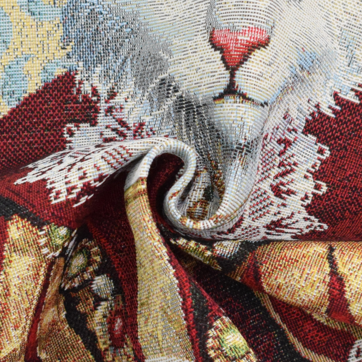 Decoration fabric Gobelin panel Lady Cat, 46 x 46 cm | Fabrics Hemmers