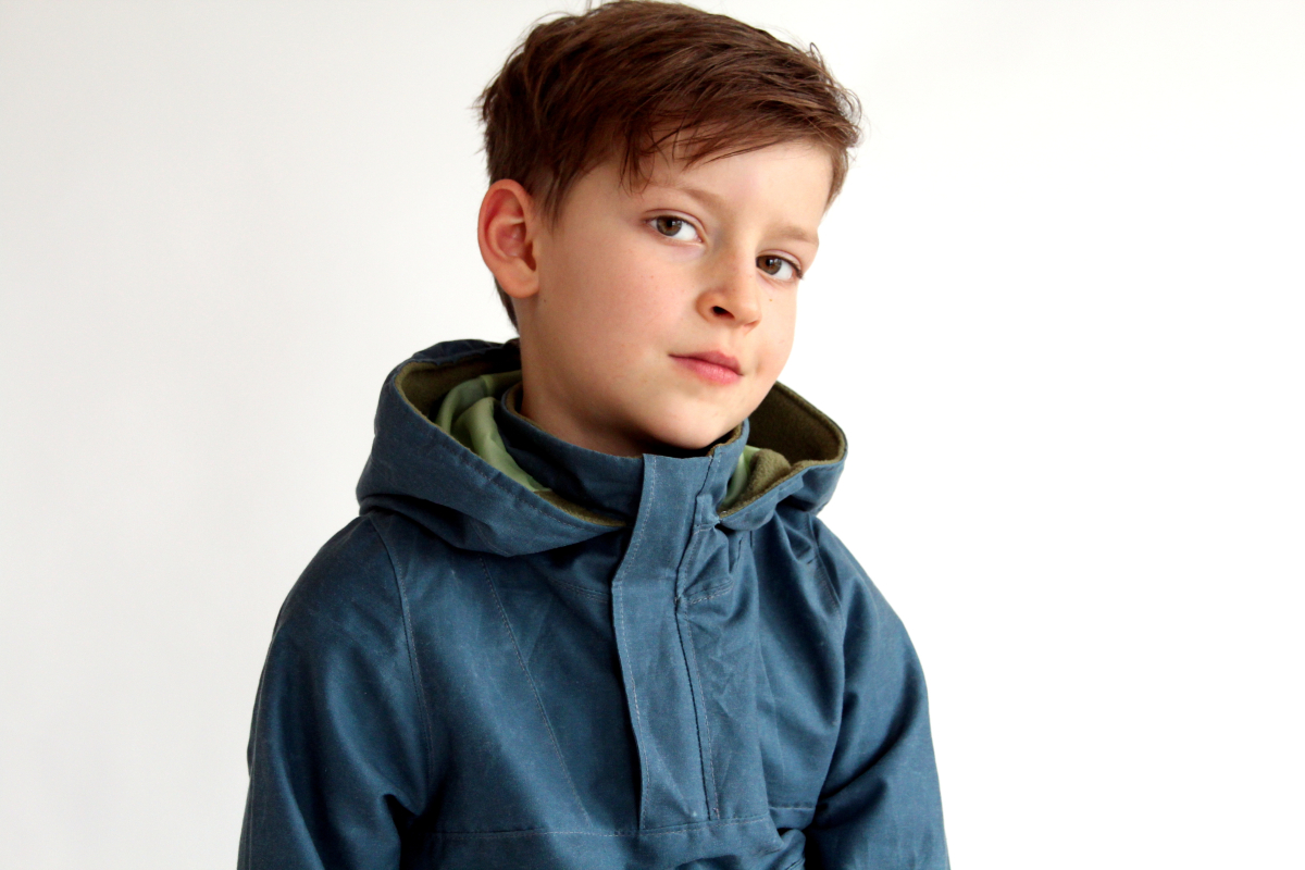 Patron veste / k-way enfant pdf Windbreaker Nordwind AnniNanni, en allemand