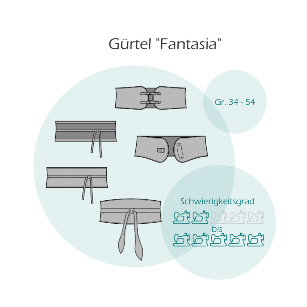 E-Book Einfach anziehend Gürtel Fantasia, german | Fabrics Hemmers