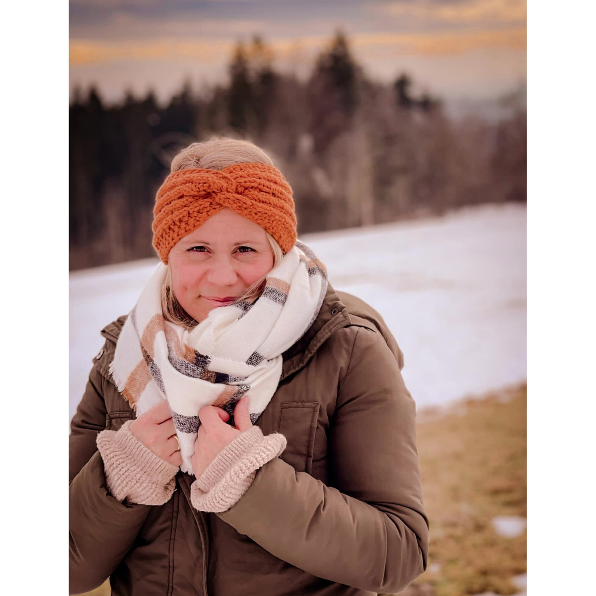 Ebook patron crochet bandeau cache oreille femme CraSy, en allemand