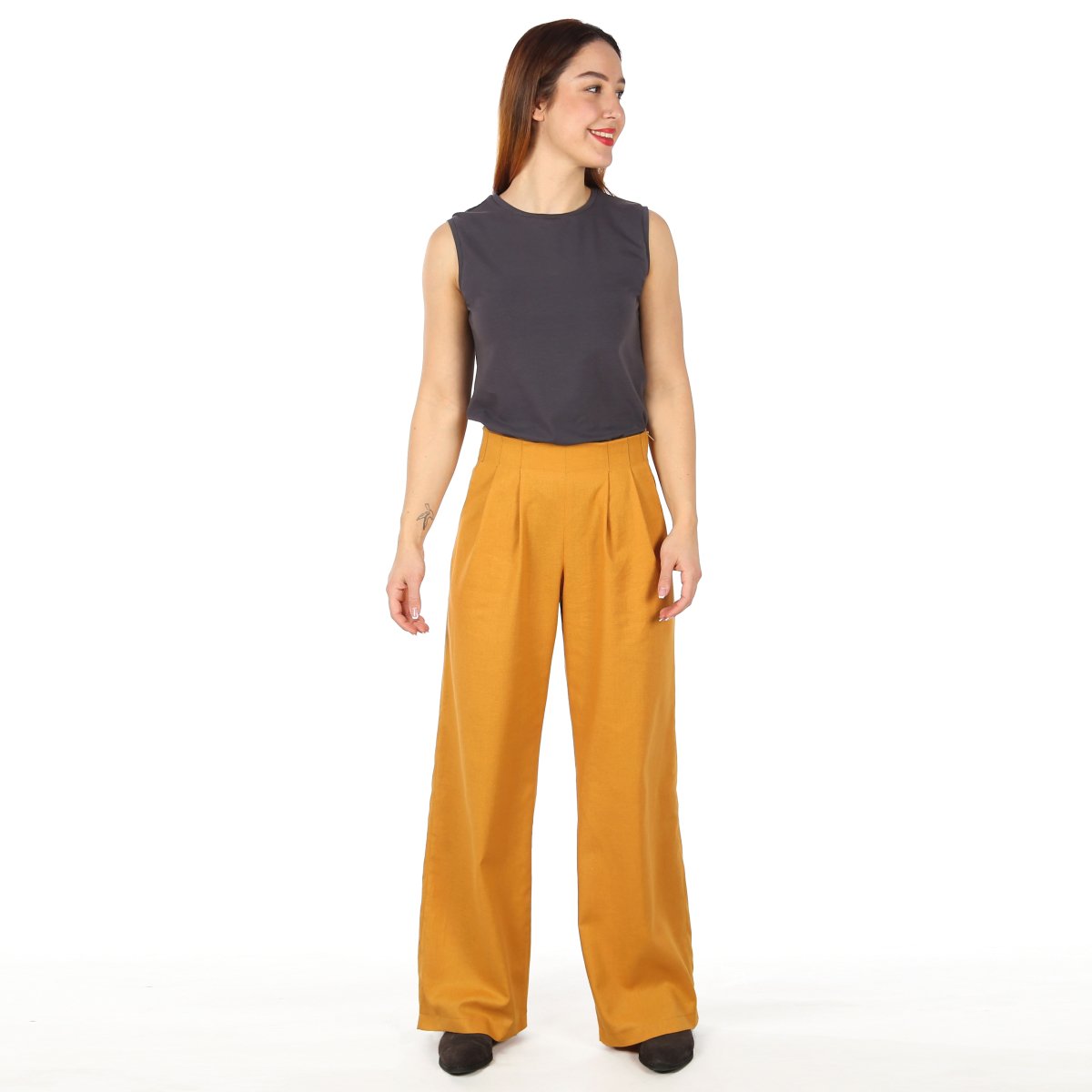 Pantalon loser schnitt femmes new arrivals